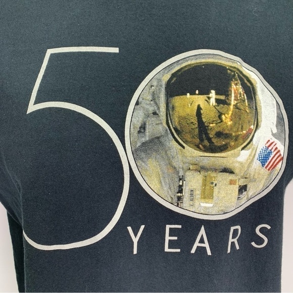 Gildan Graphic T Shirt XL Space Walk NASA Langley VC Astronaut Black Cotton Tee - Picture 3 of 9